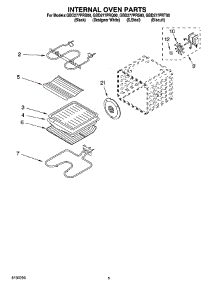 04 - Internal Oven Parts parts for Whirlpool Oven GBD277PRS00 from AppliancePartsPros.com