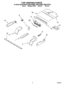 05 - Top Venting Parts, Optional Parts parts for Whirlpool Oven GBD277PRS00 from AppliancePartsPros.com