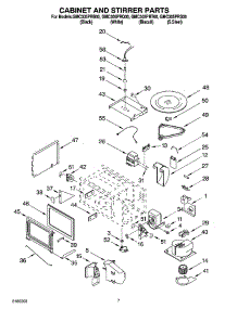 06 - Cabinet And Stirrer Parts parts for Whirlpool Oven GMC305PRB00 from AppliancePartsPros.com