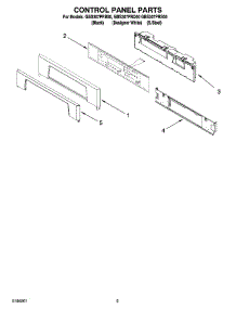 04 - Control Panel Parts parts for Whirlpool Oven GBS307PRB00 from AppliancePartsPros.com
