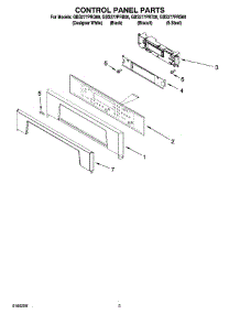 02 - Control Panel Parts parts for Whirlpool Oven GBS277PRS00 from AppliancePartsPros.com