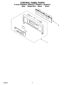 04 - Control Panel Parts parts for Whirlpool Oven RBS305PDB17 from AppliancePartsPros.com