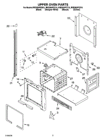 02 - Upper Oven Parts parts for Whirlpool Oven RBD305PDB15 from AppliancePartsPros.com