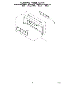 06 - Control Panel Parts parts for Whirlpool Oven RBD305PDB15 from AppliancePartsPros.com