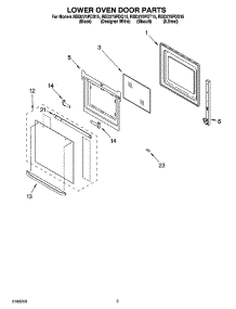 03 - Lower Oven Door Parts parts for Whirlpool Oven RBD275PDT15 from AppliancePartsPros.com