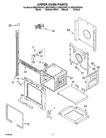 02 - Upper Oven Parts parts for Whirlpool Oven RBD275PDQ15 from AppliancePartsPros.com