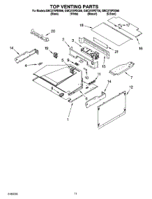 09 - Top Venting Parts, Optional Parts parts for Whirlpool Oven GMC275PDT08 from AppliancePartsPros.com