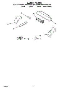 04 - Latch Parts parts for Whirlpool Oven GSC308PJB06 from AppliancePartsPros.com