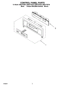 02 - Control Panel Parts parts for Whirlpool Oven GBD277PDQ10 from AppliancePartsPros.com