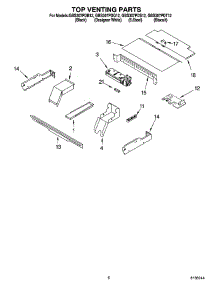 05 - Top Venting Parts, Optional Parts parts for Whirlpool Oven GBS307PDS12 from AppliancePartsPros.com