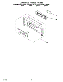 02 - Control Panel Parts parts for Whirlpool Oven GMC275PDS08 from AppliancePartsPros.com
