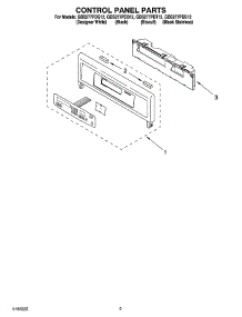 02 - Control Panel Parts parts for Whirlpool Oven GBS277PDB12 from AppliancePartsPros.com
