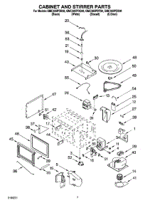 06 - Cabinet And Stirrer Parts parts for Whirlpool Oven GMC305PDT08 from AppliancePartsPros.com