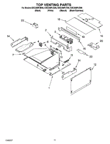 09 - Top Venting Parts, Optional Parts parts for Whirlpool Oven GSC308PJS06 from AppliancePartsPros.com