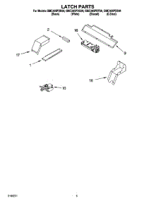 04 - Latch Parts parts for Whirlpool Oven GMC305PDB08 from AppliancePartsPros.com