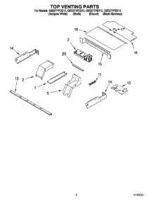 05 - Top Venting Parts, Optional Parts (Not Included) parts for Whirlpool Oven GBS277PDQ12 from AppliancePartsPros.com
