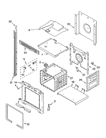 Upper Oven parts for Whirlpool Oven GBD307NKQ0 from AppliancePartsPros.com