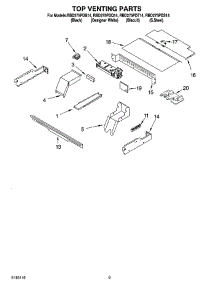 07 - Top Venting Parts, Optional Parts parts for Whirlpool Oven RBD275PDQ14 from AppliancePartsPros.com