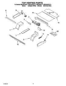 07 - Top Venting Parts, Optional Parts parts for Whirlpool Oven RBD245PDQ15 from AppliancePartsPros.com