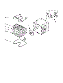 Internal Oven parts for Whirlpool Oven GBD307NKB0 from AppliancePartsPros.com