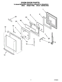 03 - Oven Door Parts parts for Whirlpool Oven RBS245PDS18 from AppliancePartsPros.com