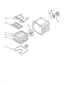 Internal Oven parts for Whirlpool Oven GBS307NKQ0 from AppliancePartsPros.com