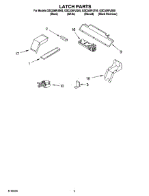 04 - Latch Parts parts for Whirlpool Oven GSC308PJQ05 from AppliancePartsPros.com