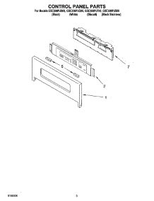 02 - Control Panel Parts parts for Whirlpool Oven GSC308PJT05 from AppliancePartsPros.com