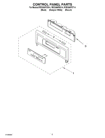 04 - Control Panel Parts parts for Whirlpool Oven RBD306PDT14 from AppliancePartsPros.com