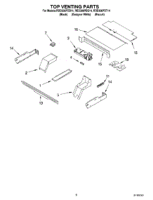 05 - Top Venting Parts, Optional Parts parts for Whirlpool Oven RBD306PDB14 from AppliancePartsPros.com