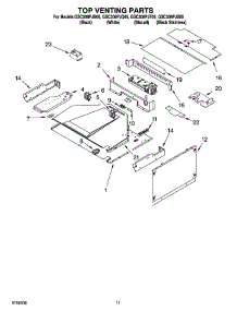 09 - Top Venting Parts, Optional Parts parts for Whirlpool Oven GSC308PJS05 from AppliancePartsPros.com