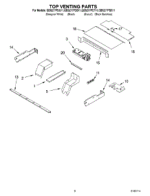 05 - Top Venting Parts, Miscellaneous Parts parts for Whirlpool Oven GBS277PDB11 from AppliancePartsPros.com