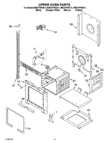 02 - Upper Oven Parts parts for Whirlpool Oven RBD275PDT14 from AppliancePartsPros.com