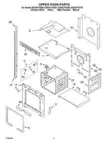 02 - Upper Oven Parts parts for Whirlpool Oven GBD307PDQ09 from AppliancePartsPros.com
