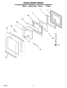 02 - Oven Door Parts parts for Whirlpool Oven RBS305PDQ16 from AppliancePartsPros.com