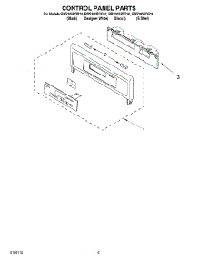 04 - Control Panel Parts parts for Whirlpool Oven RBS305PDQ16 from AppliancePartsPros.com