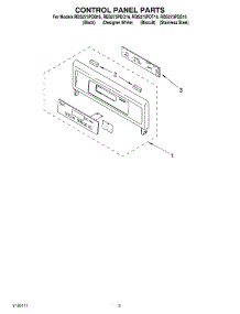 02 - Control Panel Parts parts for Whirlpool Oven RBS275PDQ16 from AppliancePartsPros.com