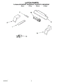 04 - Latch Parts parts for Whirlpool Oven GMC305PDS07 from AppliancePartsPros.com