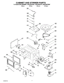 06 - Cabinet And Stirrer Parts parts for Whirlpool Oven GMC305PDT07 from AppliancePartsPros.com