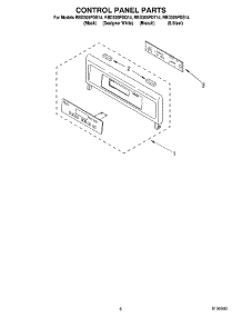 06 - Control Panel Parts parts for Whirlpool Oven RBD305PDS14 from AppliancePartsPros.com