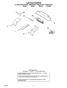 04 - Latch Parts parts for Whirlpool Oven GMC275PDQ07 from AppliancePartsPros.com