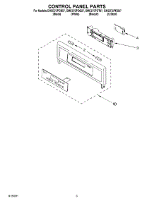 02 - Control Panel Parts parts for Whirlpool Oven GMC275PDS07 from AppliancePartsPros.com