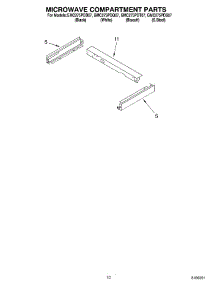 08 - Microwave Compartment Parts parts for Whirlpool Oven GMC275PDQ07 from AppliancePartsPros.com