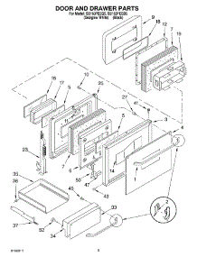 04 - Door And Drawer Parts parts for Whirlpool Oven SB160PEEB5 from AppliancePartsPros.com