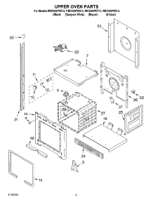 02 - Upper Oven Parts parts for Whirlpool Oven RBD305PDQ14 from AppliancePartsPros.com