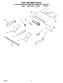 07 - Top Venting Parts, Optional Parts parts for Whirlpool Oven RBD305PDQ14 from AppliancePartsPros.com