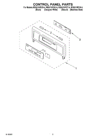 02 - Control Panel parts for Whirlpool Oven RBS275PDB14 from AppliancePartsPros.com