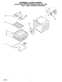 04 - Internal Oven parts for Whirlpool Oven GBD277PDT8 from AppliancePartsPros.com