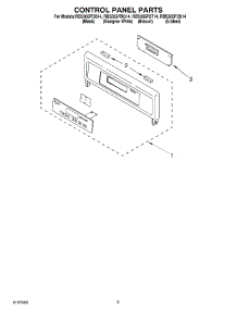 04 - Control Panel parts for Whirlpool Oven RBS305PDB14 from AppliancePartsPros.com