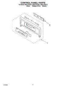 02 - Control Panel parts for Whirlpool Oven RBS275PDT13 from AppliancePartsPros.com